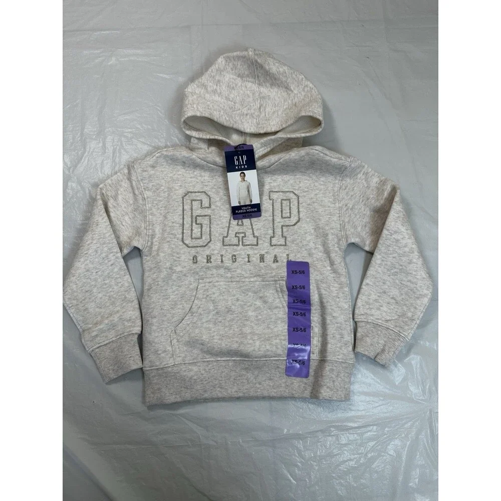 Gap Kids 2 PC Fleece Pants And Hoodie Beige/Gold Size XS 5/6